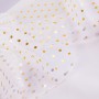 BIEŻNIK świąteczny obrus organza Gold Dots 0,36x9m