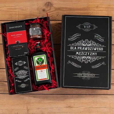 PREZENT świąteczny dla mężczyzny firmowy Jagermeister DUŻY MD10