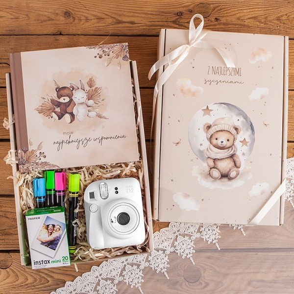 Świąteczny PREZENT dla małego dziecka Instax Mini 12 i album wspomnień DD47