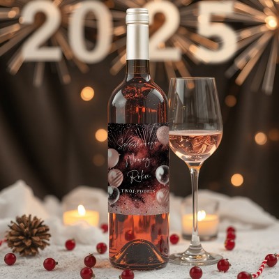 WINO na Sylwestra Z LOGO różowe 750ml